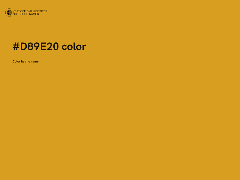 #D89E20 color image