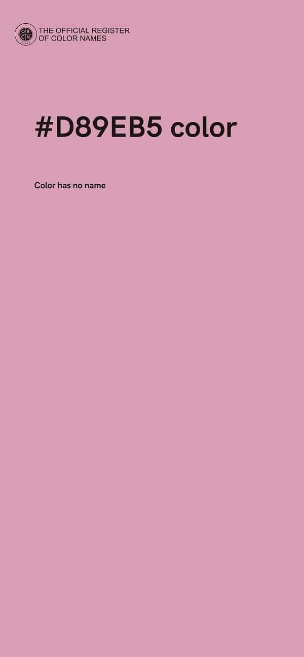 #D89EB5 color image