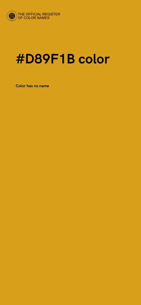 #D89F1B color image