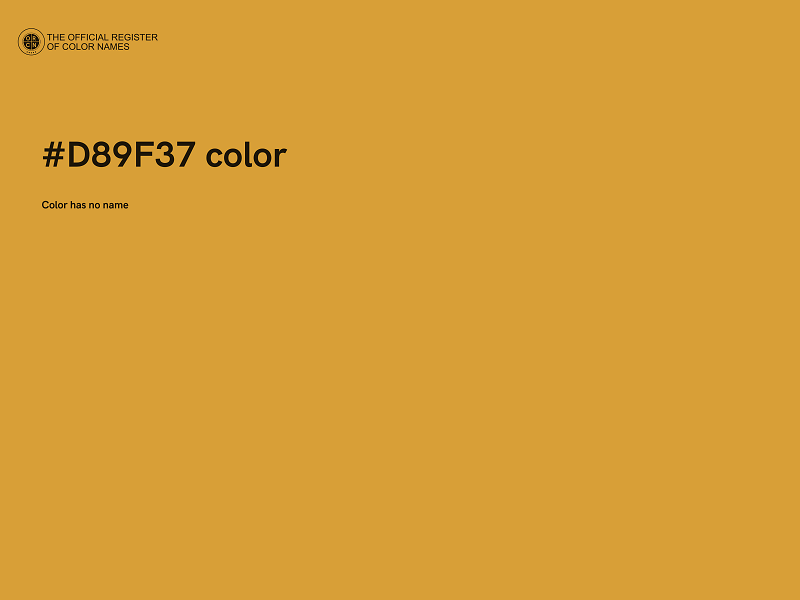 #D89F37 color image