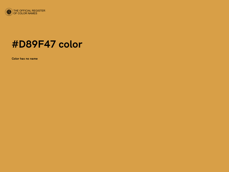 #D89F47 color image