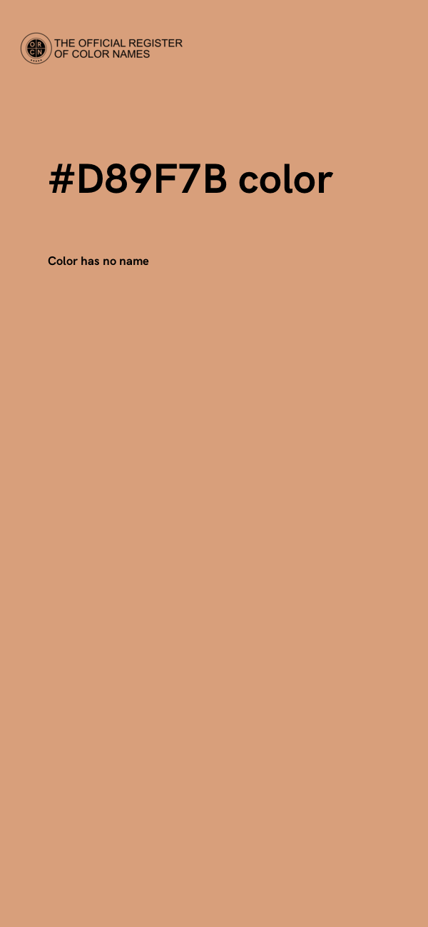 #D89F7B color image