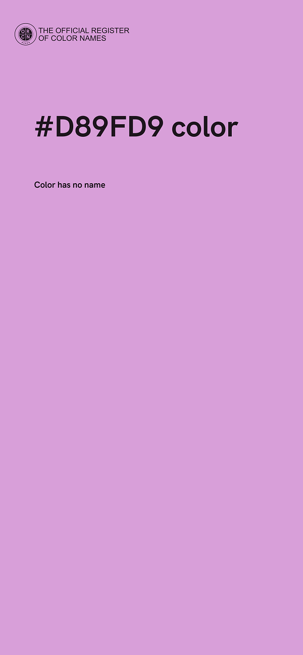 #D89FD9 color image