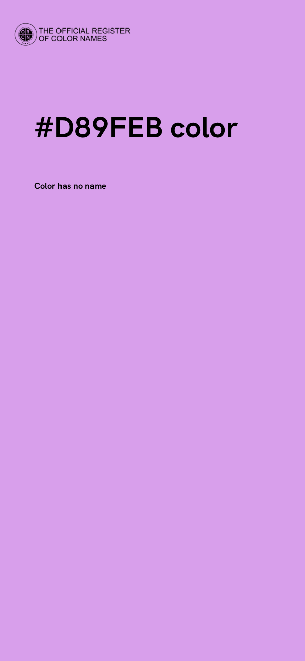 #D89FEB color image