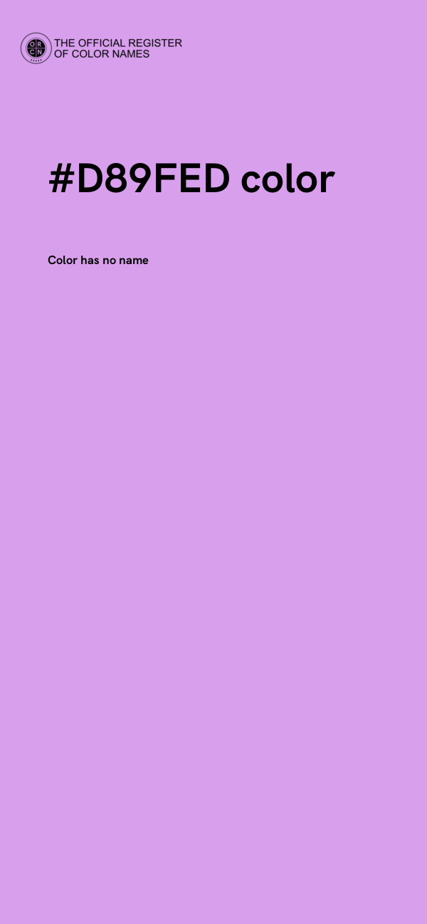 #D89FED color image