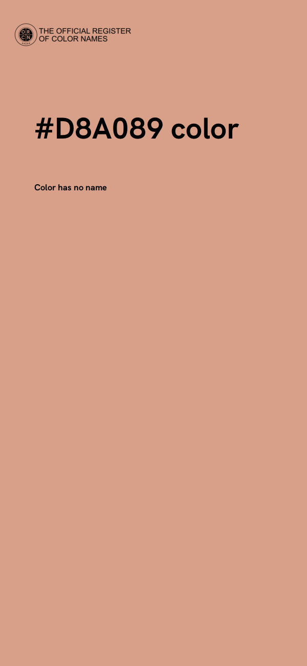 #D8A089 color image