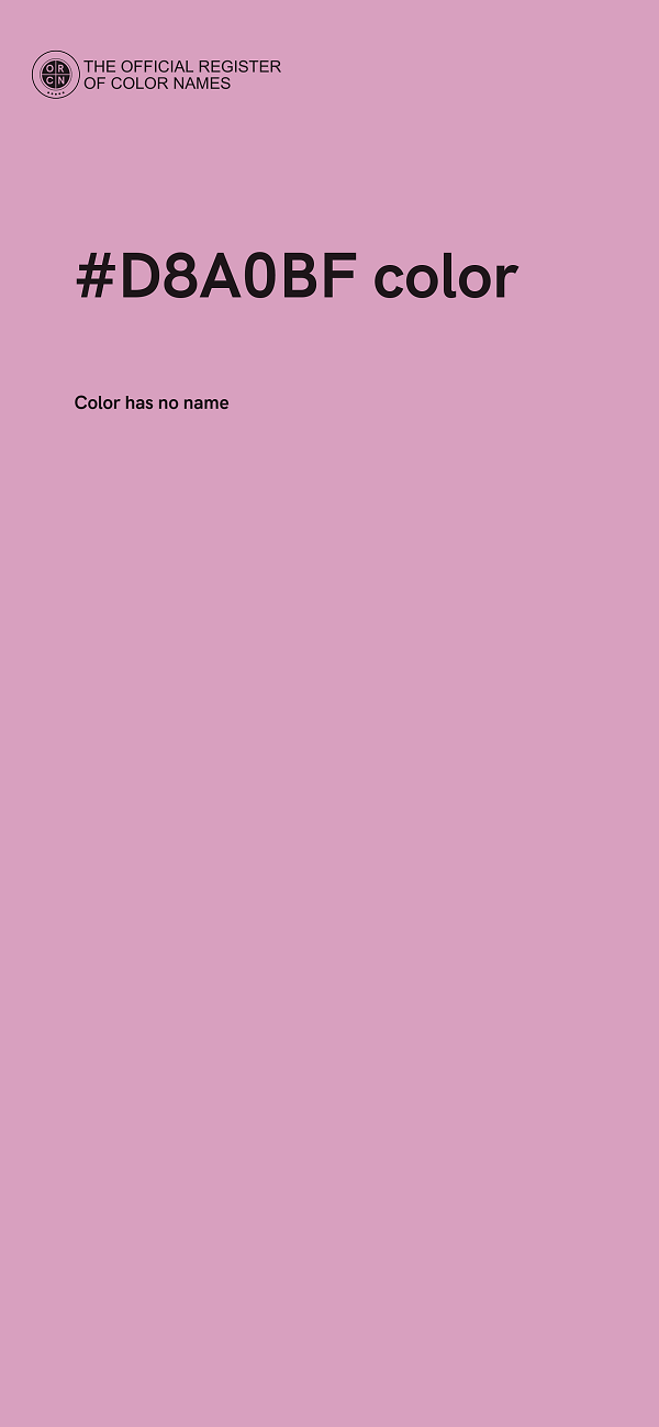 #D8A0BF color image