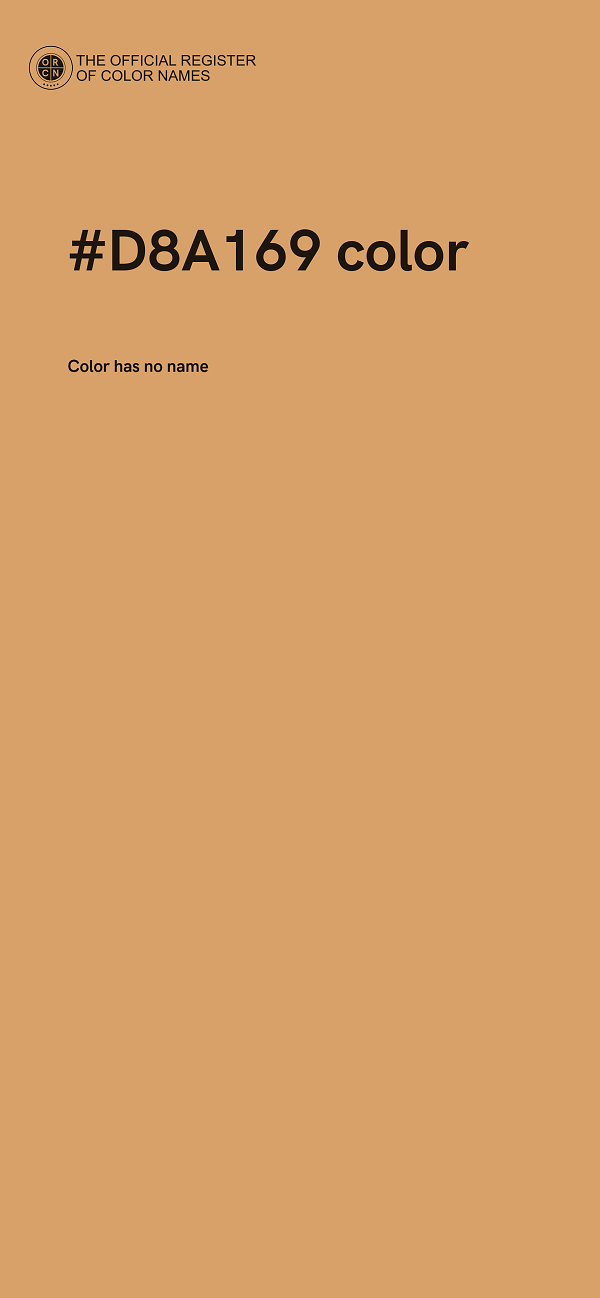 #D8A169 color image