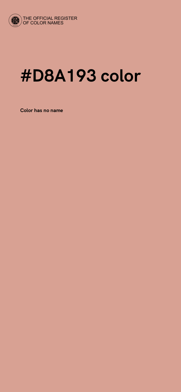 #D8A193 color image