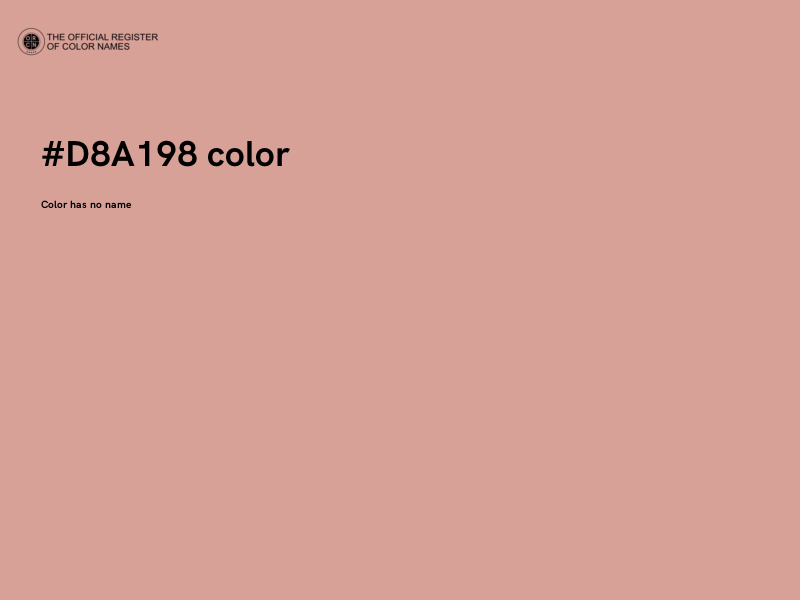 #D8A198 color image