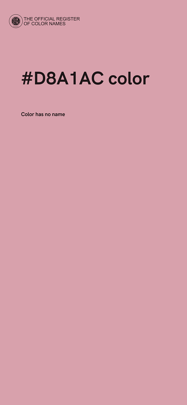 #D8A1AC color image