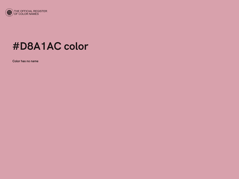 #D8A1AC color image