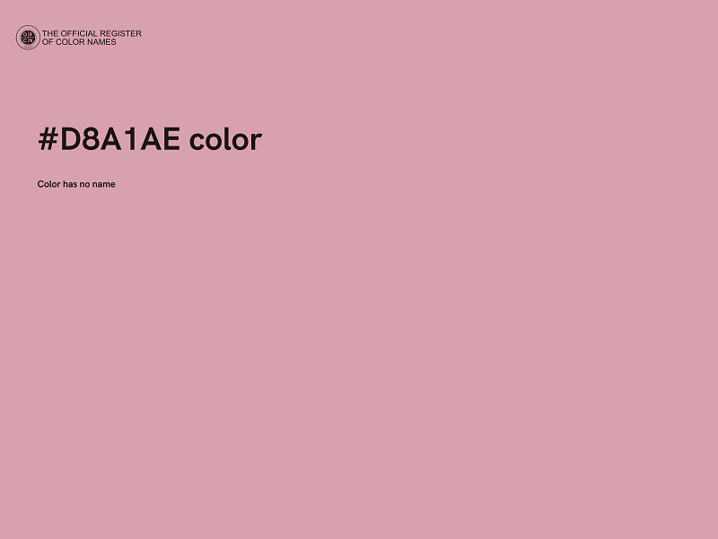 #D8A1AE color image