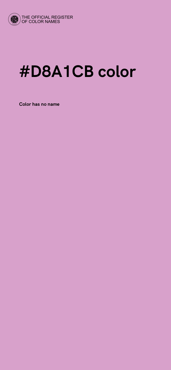 #D8A1CB color image