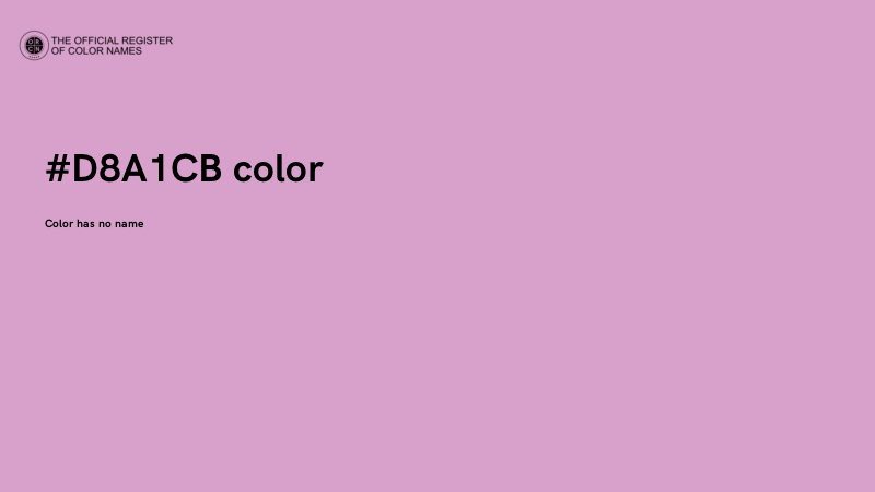 #D8A1CB color image