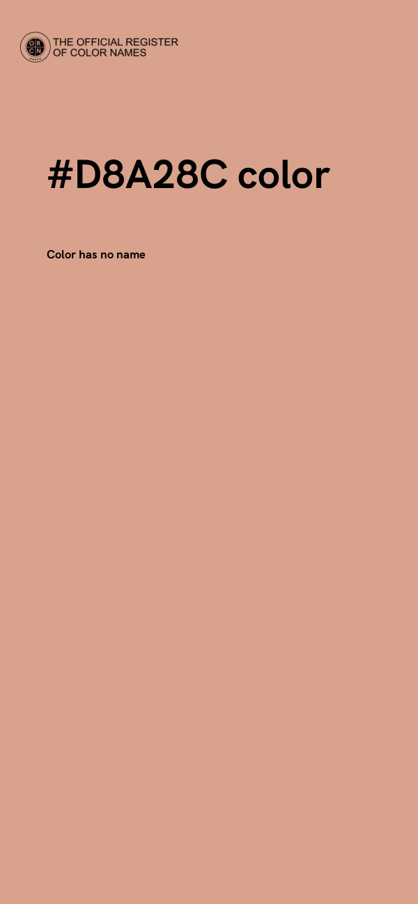 #D8A28C color image
