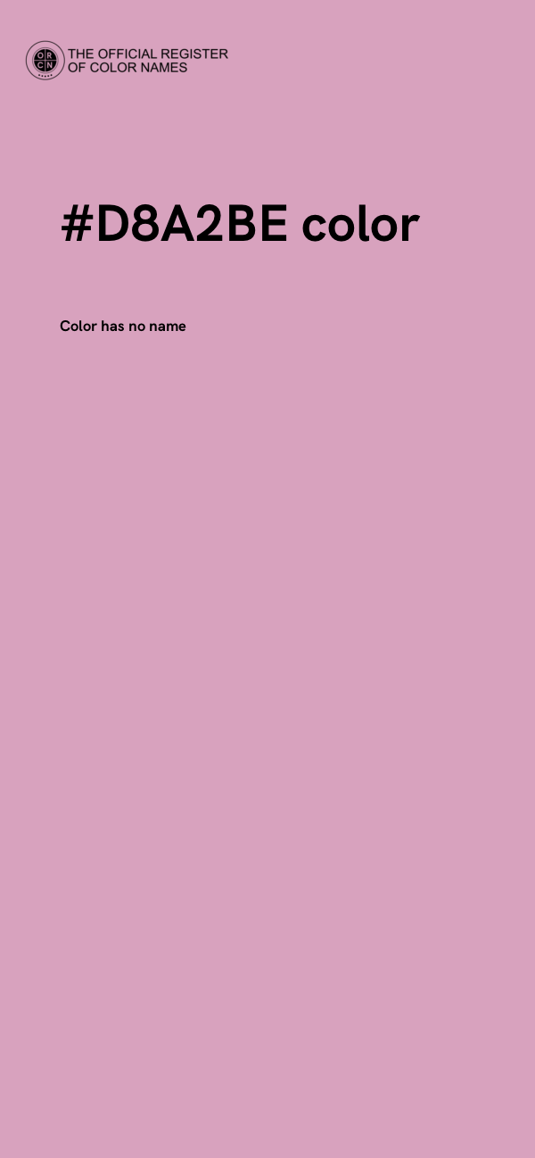 #D8A2BE color image