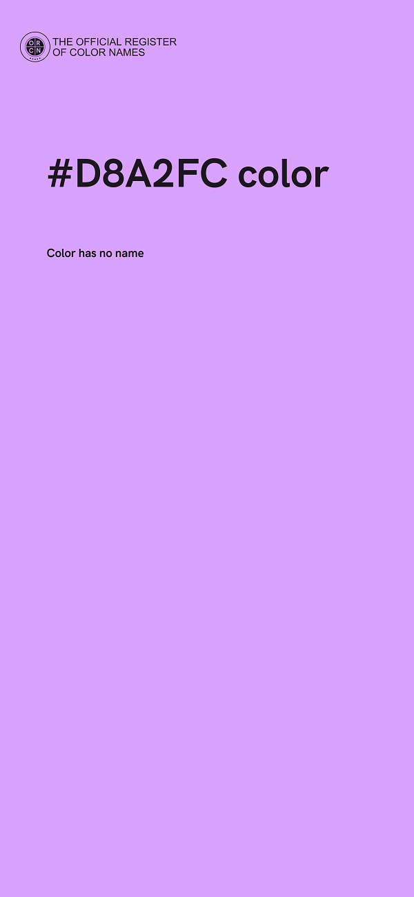 #D8A2FC color image