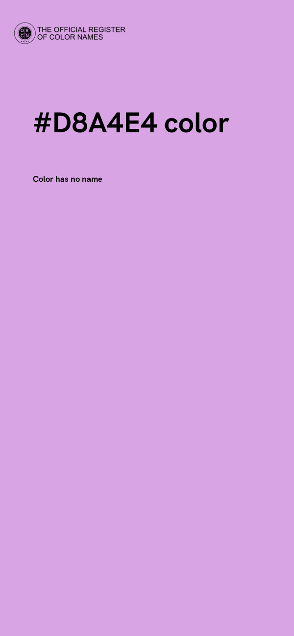 #D8A4E4 color image
