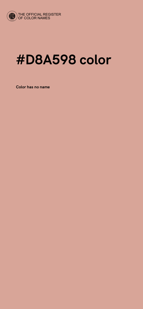 #D8A598 color image
