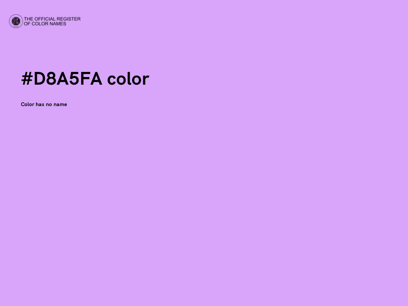 #D8A5FA color image