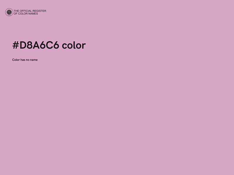 #D8A6C6 color image