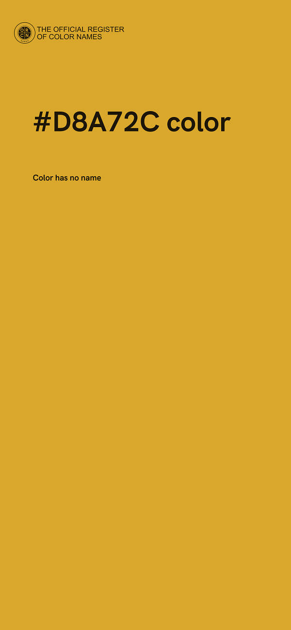 #D8A72C color image