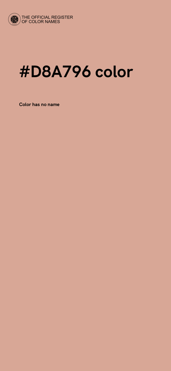 #D8A796 color image