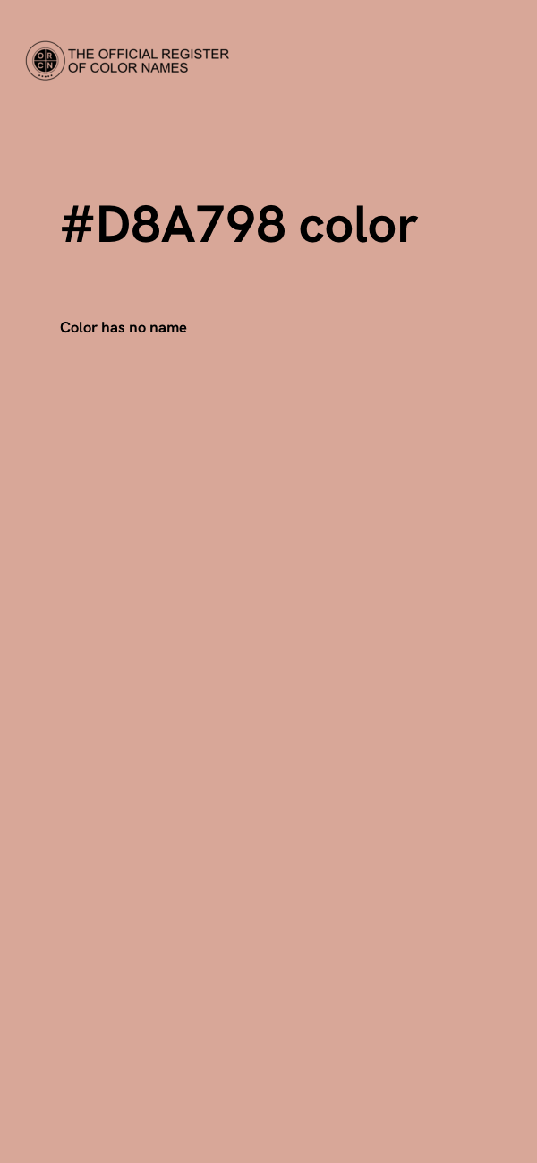 #D8A798 color image