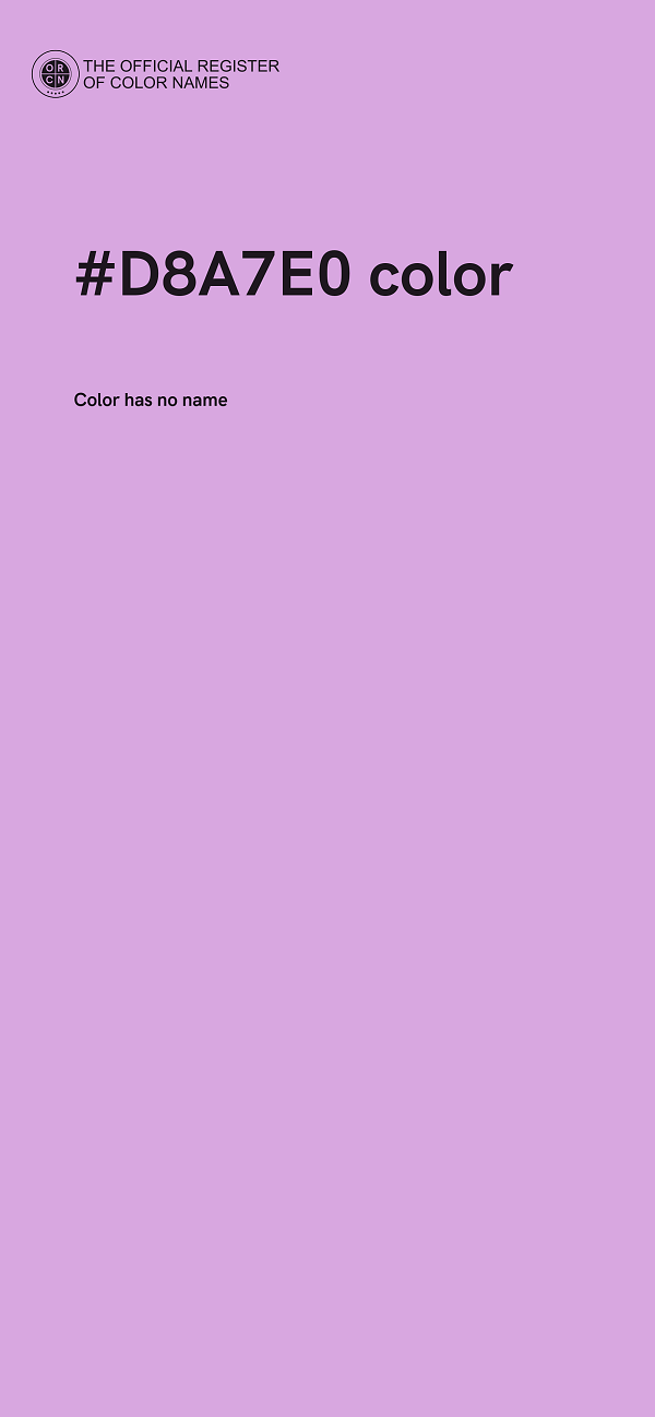 #D8A7E0 color image