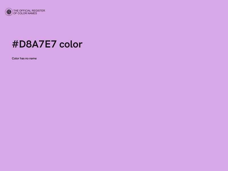 #D8A7E7 color image