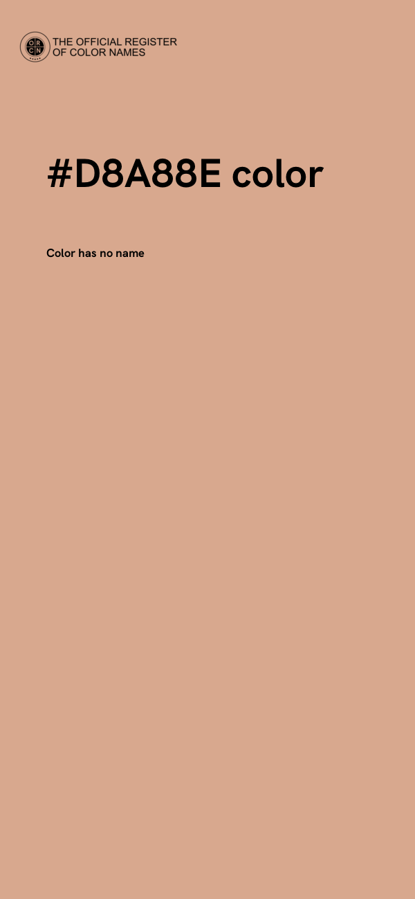 #D8A88E color image