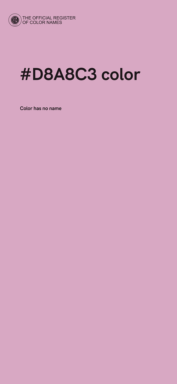 #D8A8C3 color image