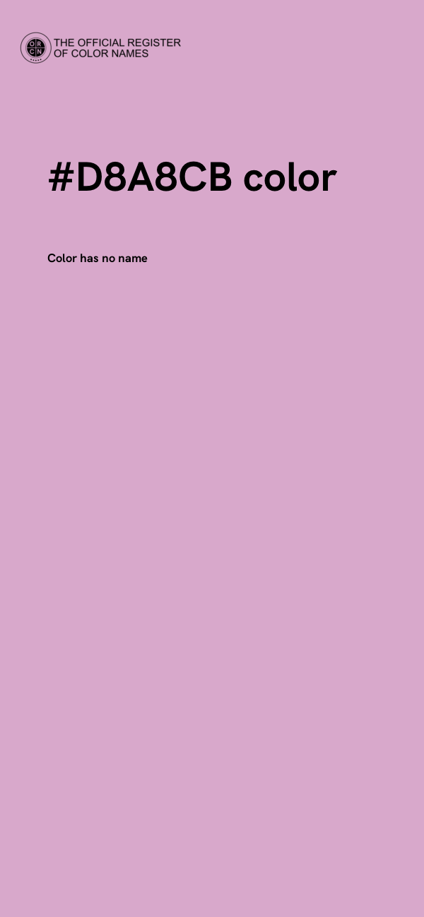 #D8A8CB color image
