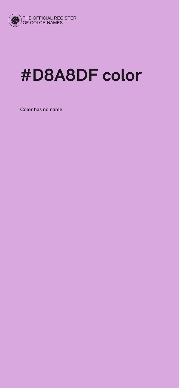 #D8A8DF color image