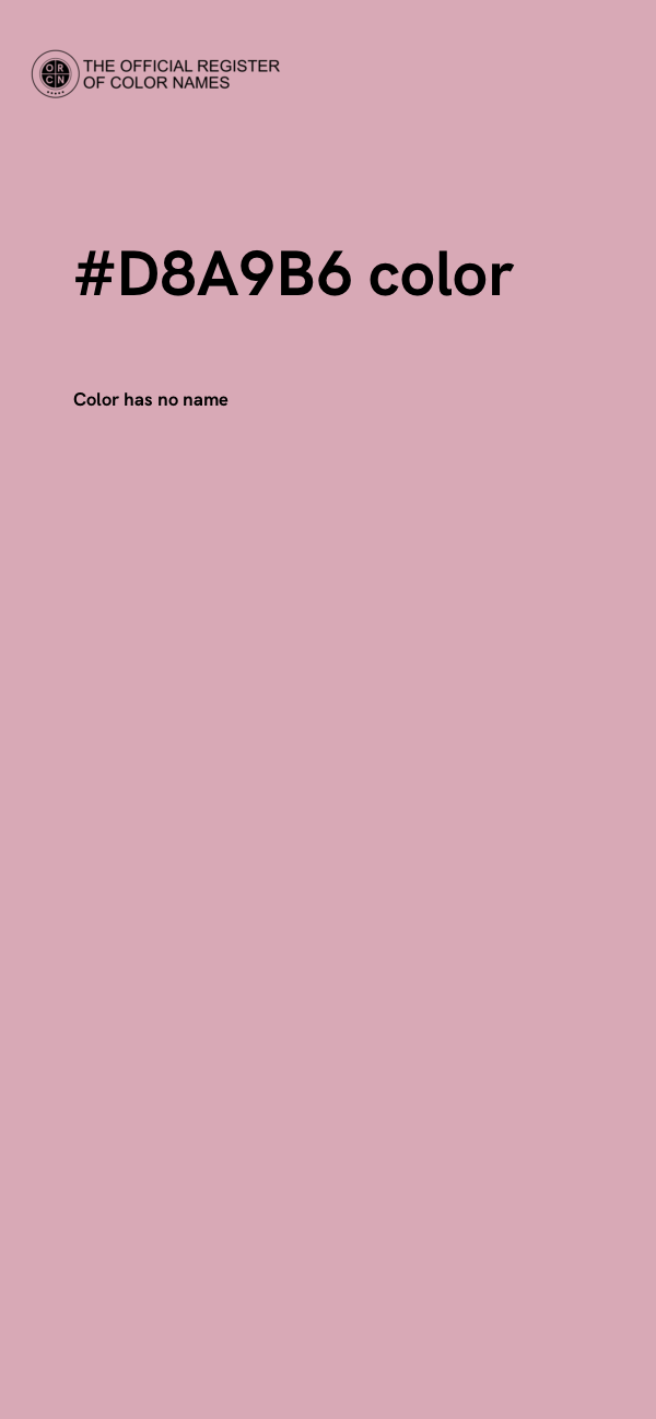 #D8A9B6 color image