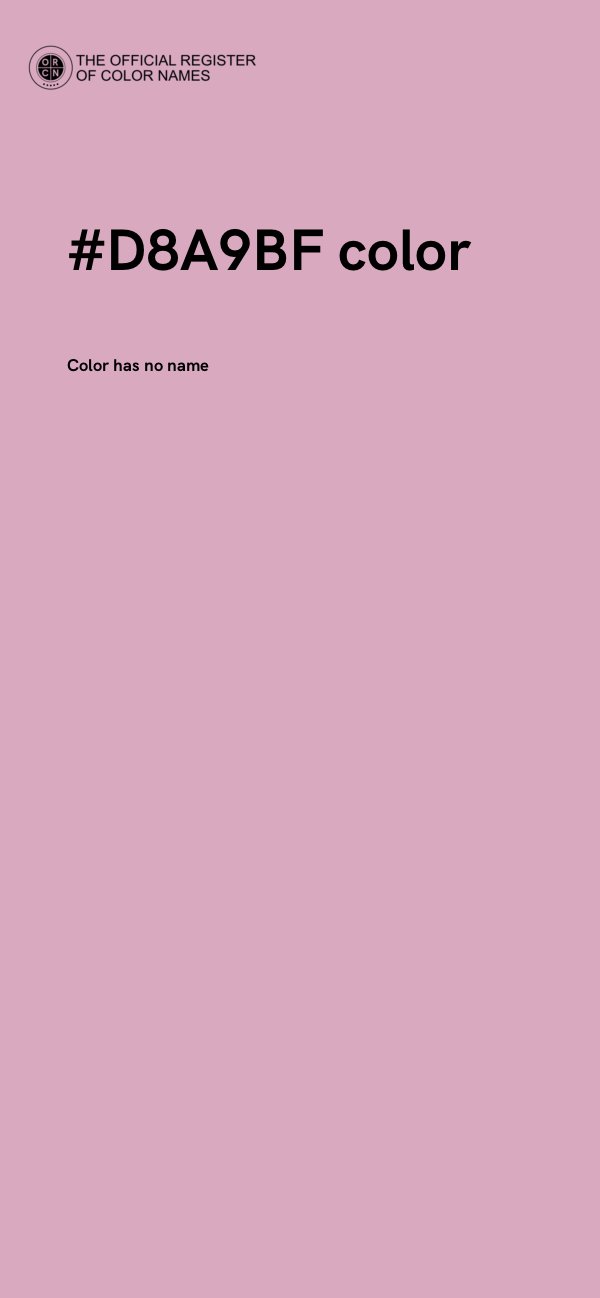 #D8A9BF color image