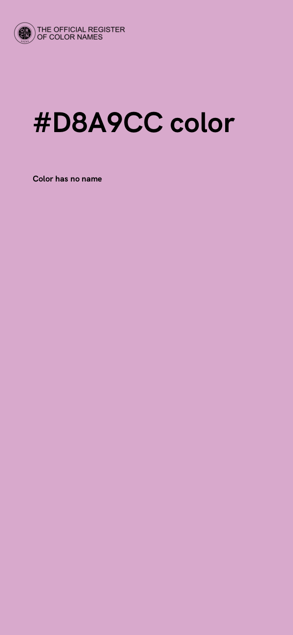 #D8A9CC color image