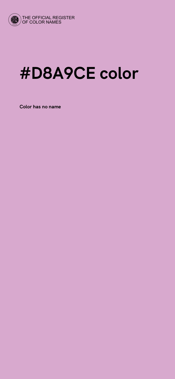 #D8A9CE color image