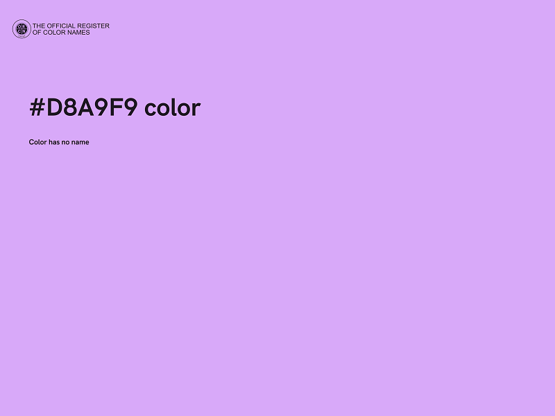 #D8A9F9 color image