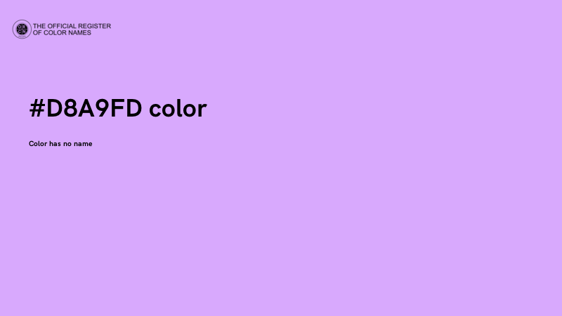 #D8A9FD color image