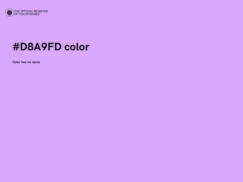 #D8A9FD color image