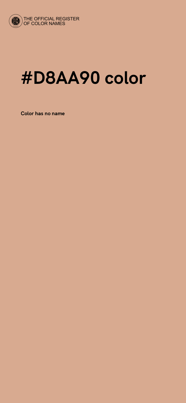 #D8AA90 color image