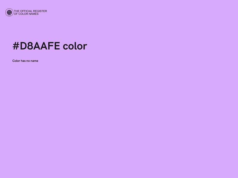 #D8AAFE color image