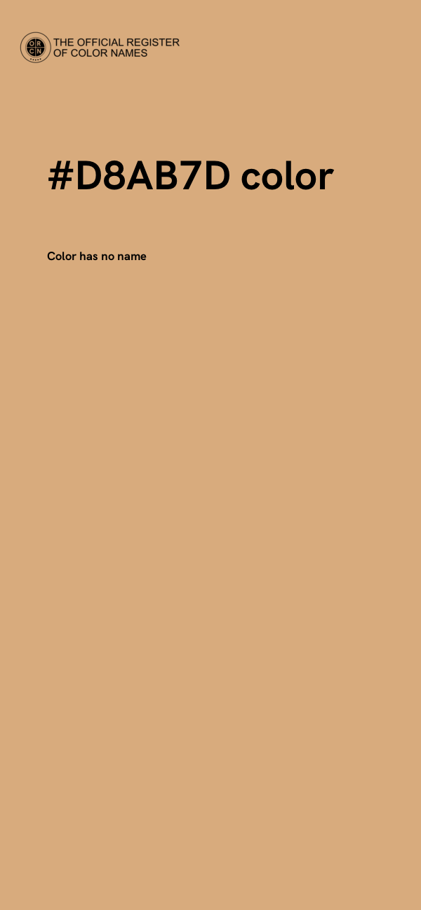 #D8AB7D color image