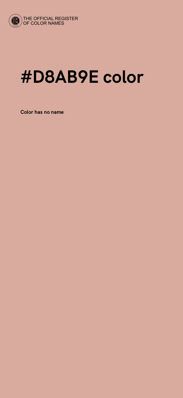 #D8AB9E color image
