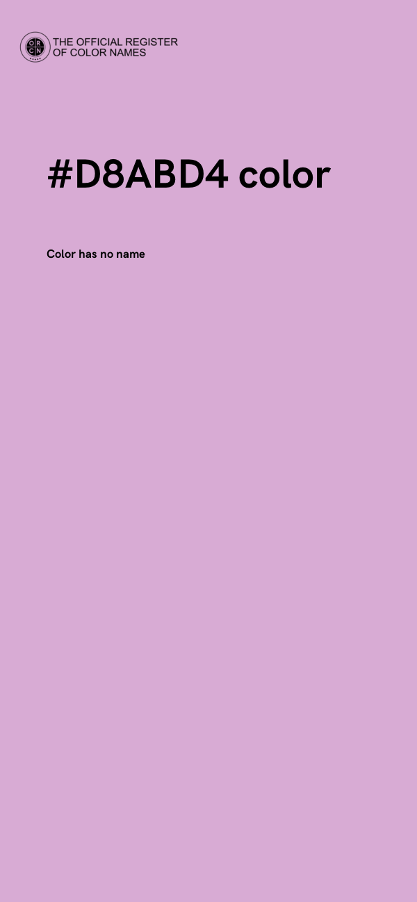#D8ABD4 color image