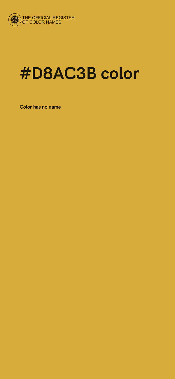 #D8AC3B color image