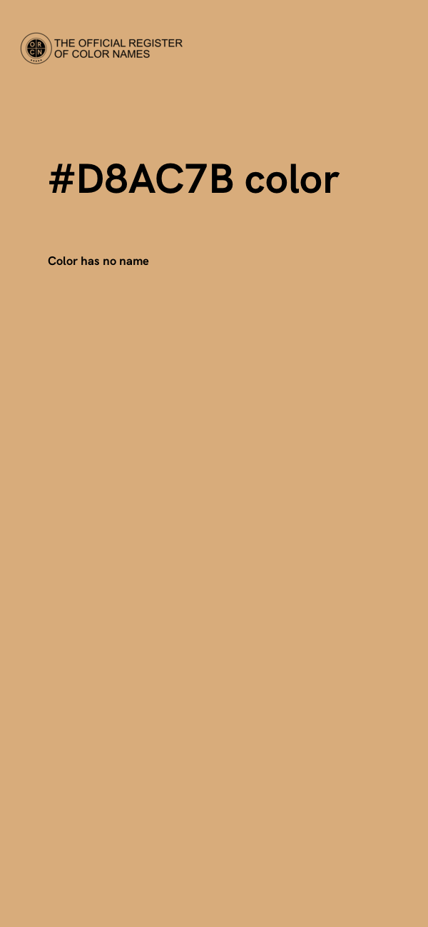 #D8AC7B color image