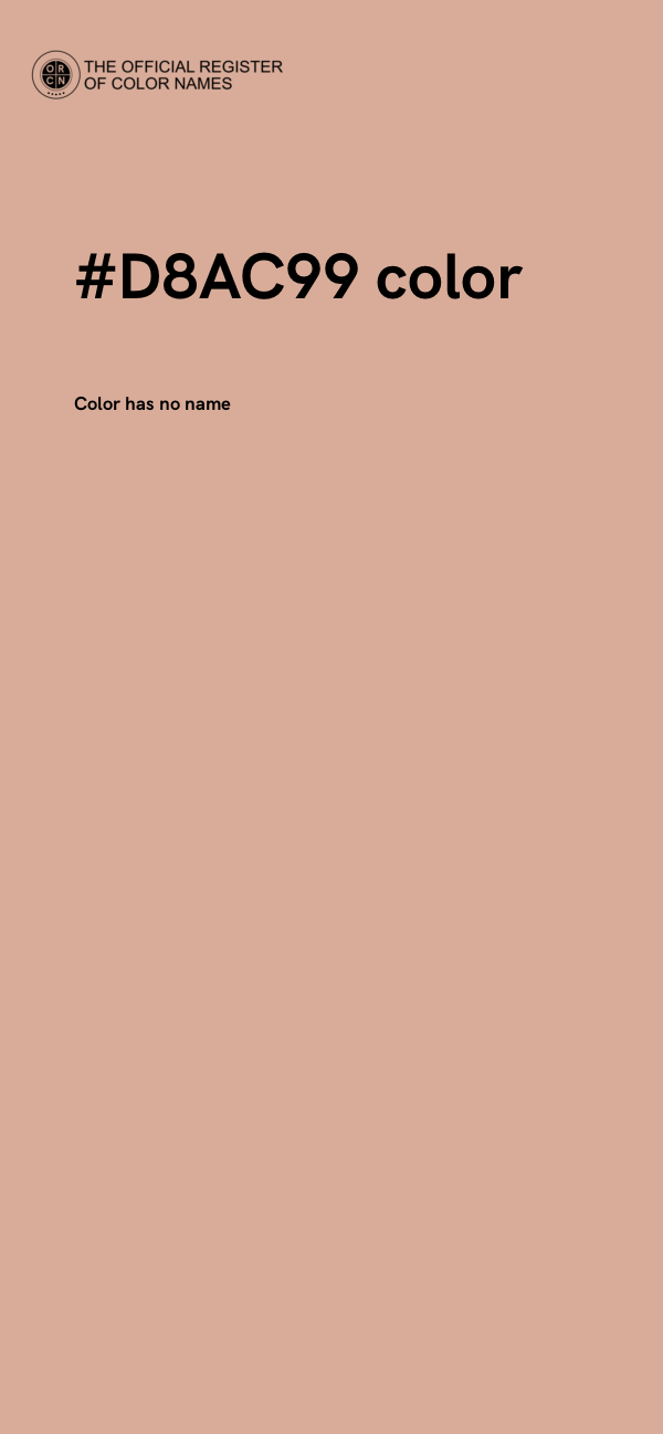 #D8AC99 color image